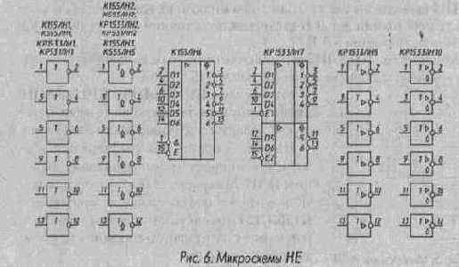 Микросхемы комбинационного типа малой степени интеграции