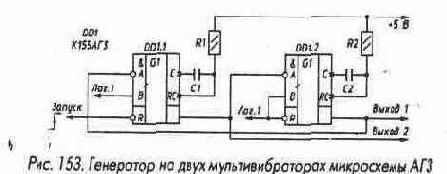 Ждущие мультивибраторы и генераторы